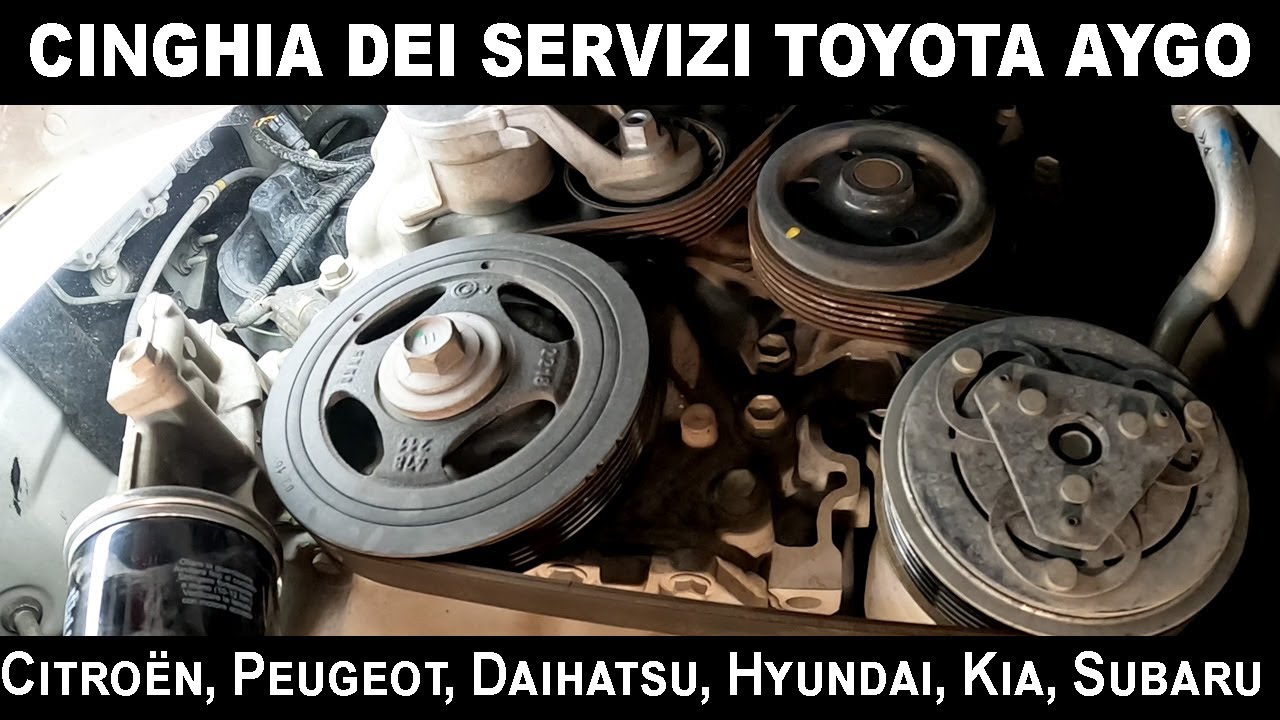 CINGHIA DEI SERVIZI TOYOTA AYGO 1.0 Citroën, Peugeot, Daihatsu, Hyundai, Kia, Subaru 69CV 51kW