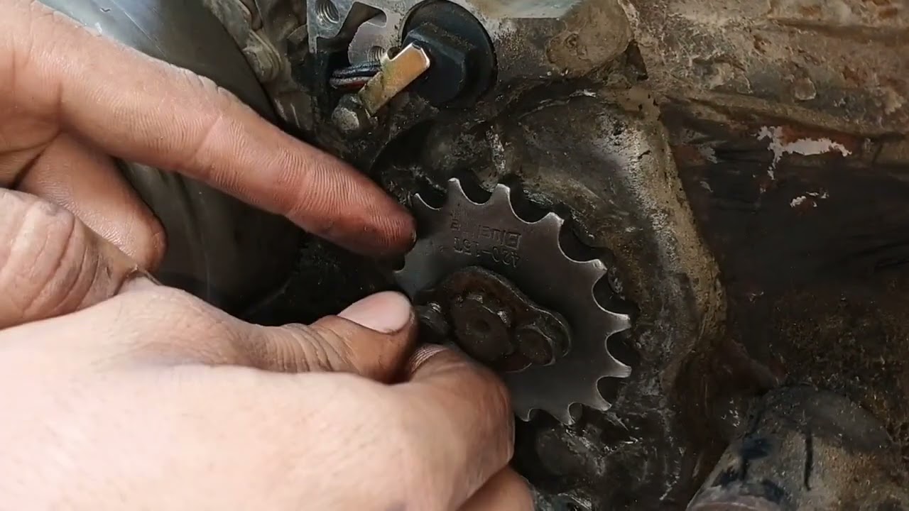 CD 70 chain sprocket lagane ka Sahi tarike ki video ustad Arif Bhutta