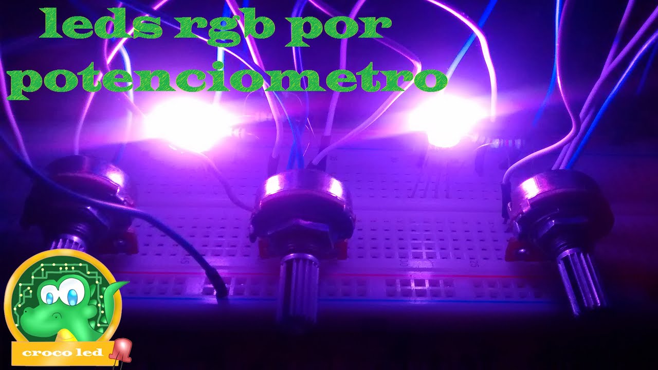 proyecto #28 leds rgb controlados por potenciometro