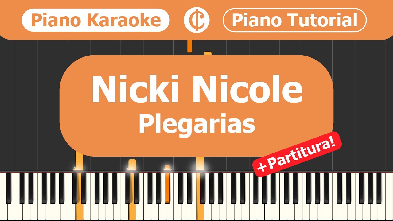 Nicki Nicole - Plegarias (acústico) | PRO Acoustic PIANO Karaoke Tutorial + Partitura