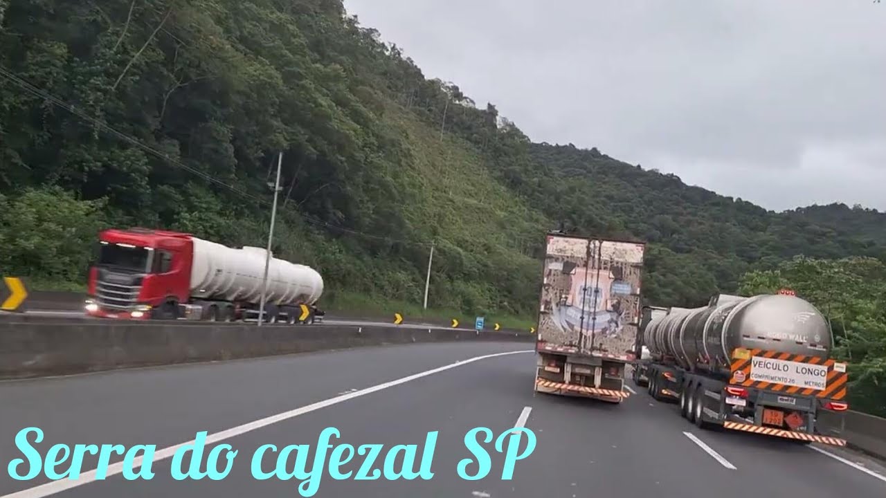 BR 116,Subindo a serra do cafezal SP.