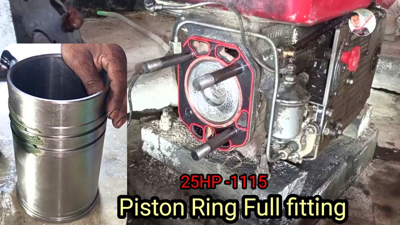 Rebuild 25 HP Chinese Diesel Engine &ndash; New Piston, Ring, Cylinder