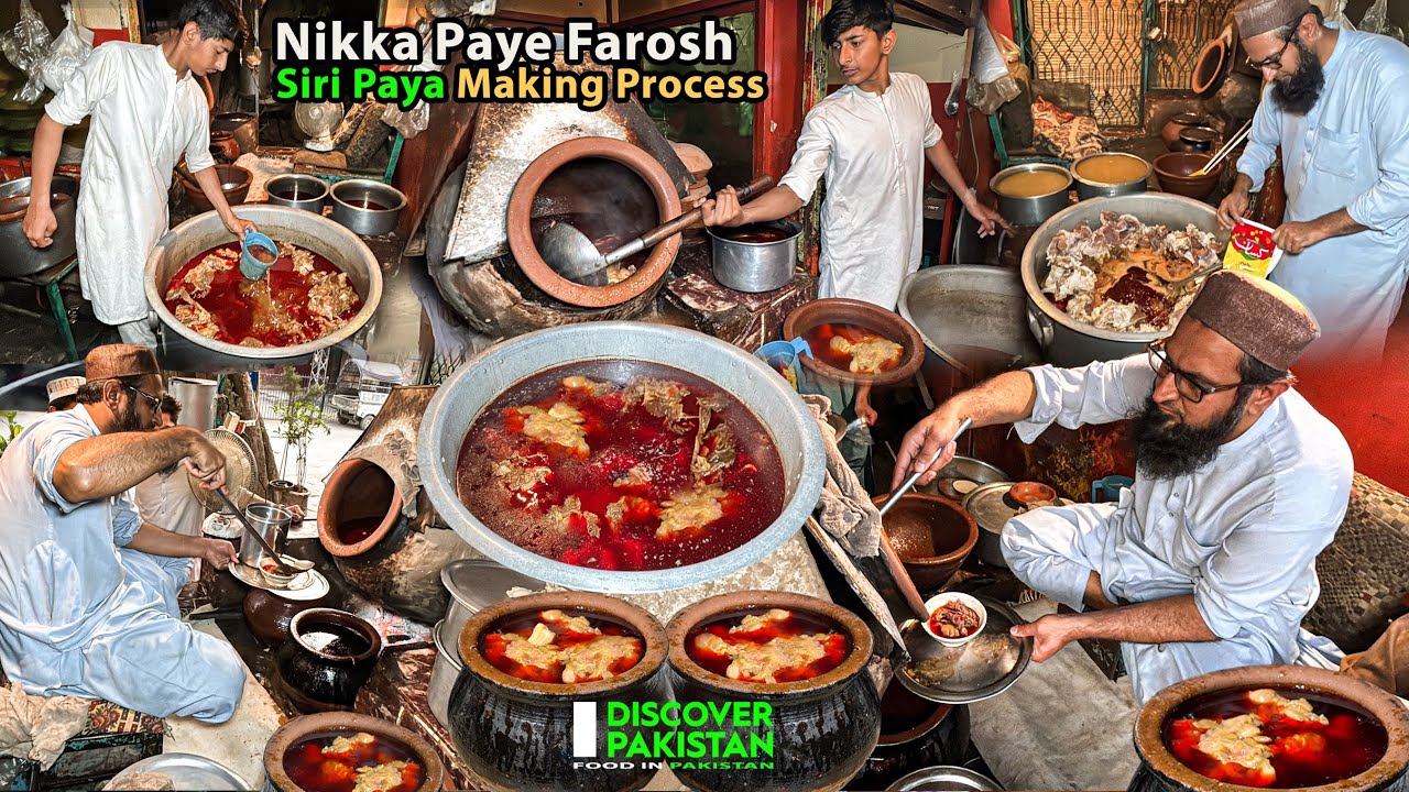 Siri Paye Recipe | NIKKA SIRI PAYE, Making Process | Slow Cooked Heads and Legs Pakistan Street Food