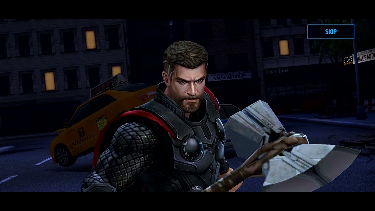 Me playing my first Marvel game .