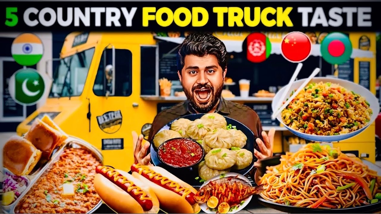 Trying Top 5 Countries🤩 Food in one plate | Spicy 🥵 Vs Normal...
