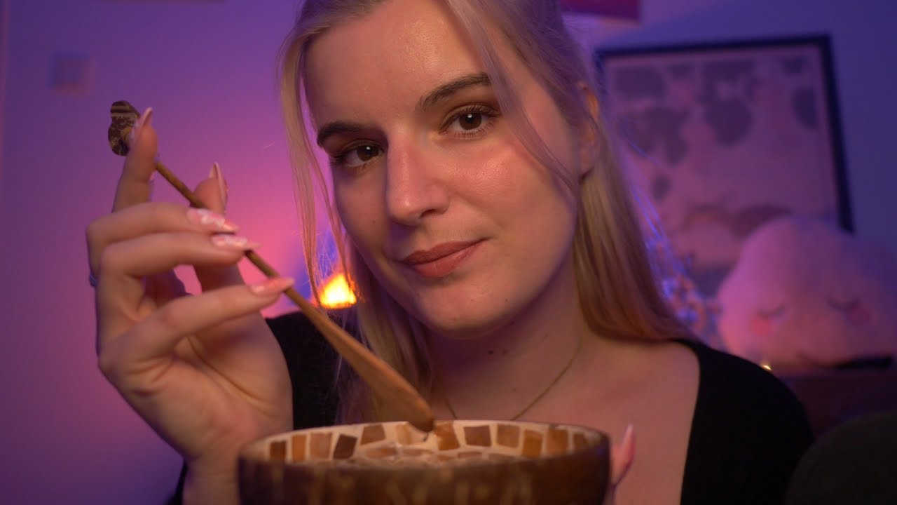 ASMR après une longue journée 🫶🏻 (attention personnelle, plucking, wood soup, tap-tap.. 🌙)