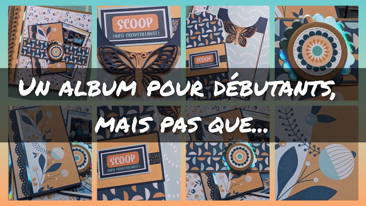 📷🐱🐶 Tuto 2/5 Album - Page 1 Face b, Page 2 Face a - Pages inspirées de sketchs 📸