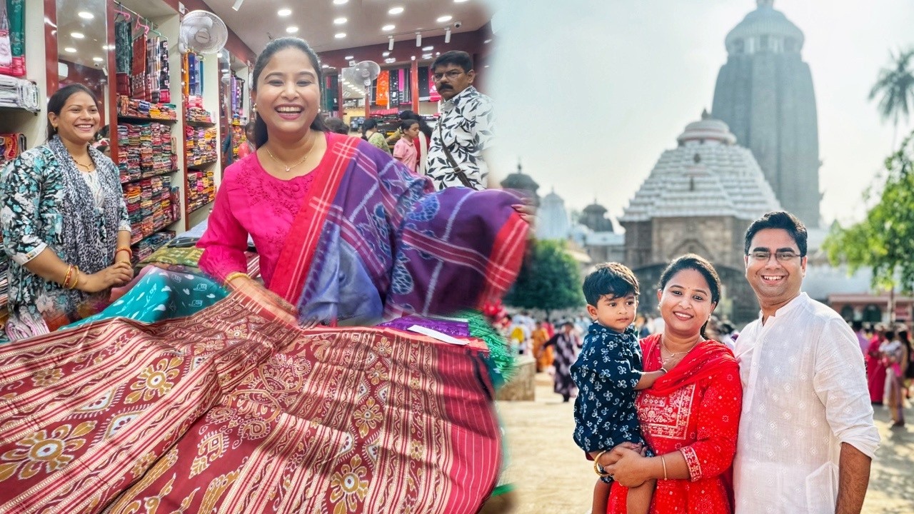 জগন্নাথ দর্শন ⭕️❗️⭕️ Saree Shopping from Puri 😍 Swargadwar Market 😍