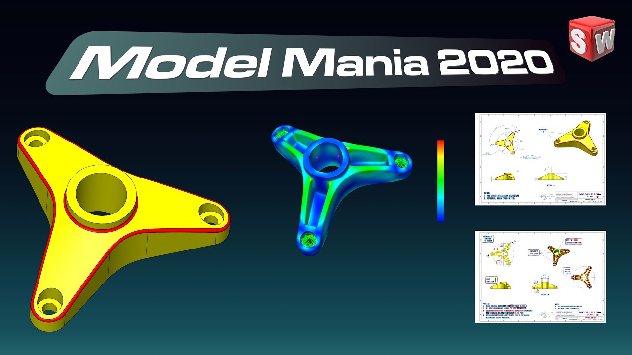 SolidWorks Model Mania 2020 | Remastered Tutorial