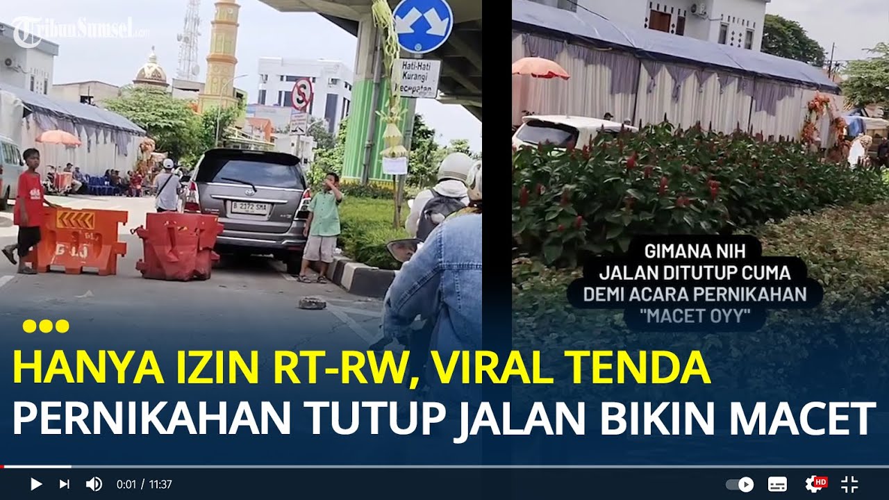 Viral Jalan DI Panjaitan Jaktim Ditutup Tenda Pernikahan, Buat Kemacetan, Camat: Hanya Izin RT-RW