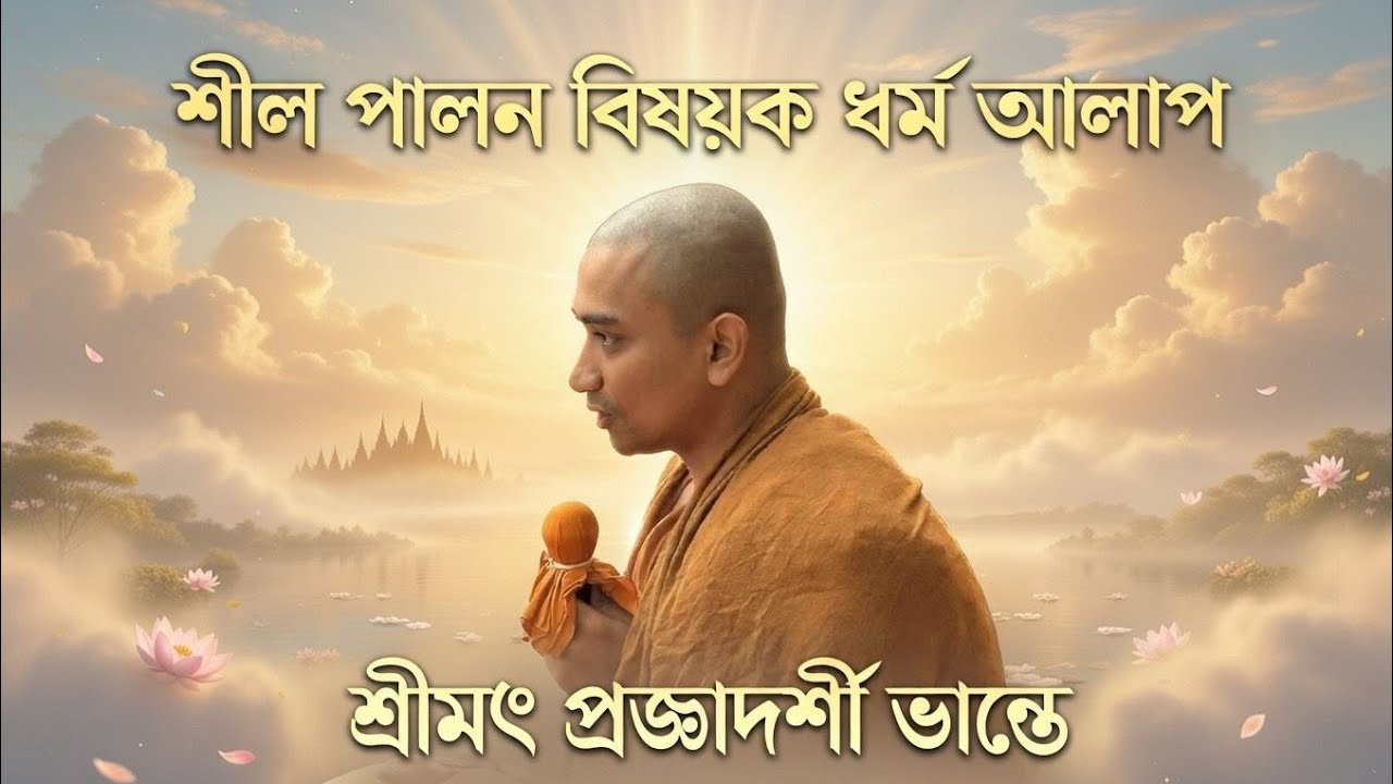 চাকমা ভাষায় ভাবনার মাধ্যমে পঞ্চশীলের পূর্ণতা বিষয়ক ধর্ম আলাপ।