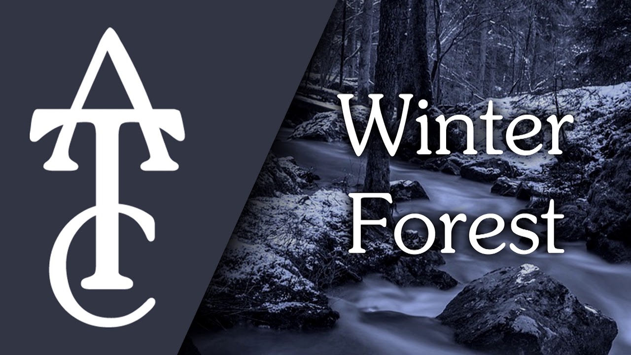 RPG Ambience - Winter Forest (snowstorm, creaking trees, wild animals)