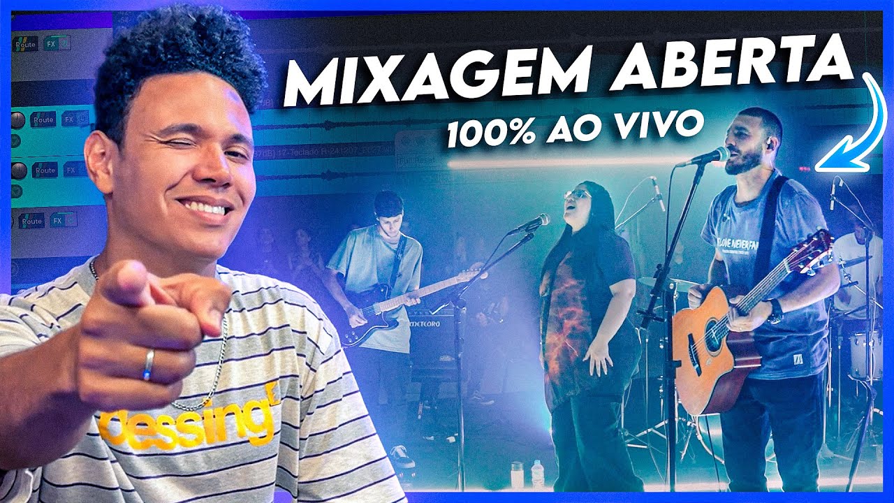 MIXAGEM ABERTA DE GRAVAÇÃO 100% AO VIVO - WORSHIP GOSPEL