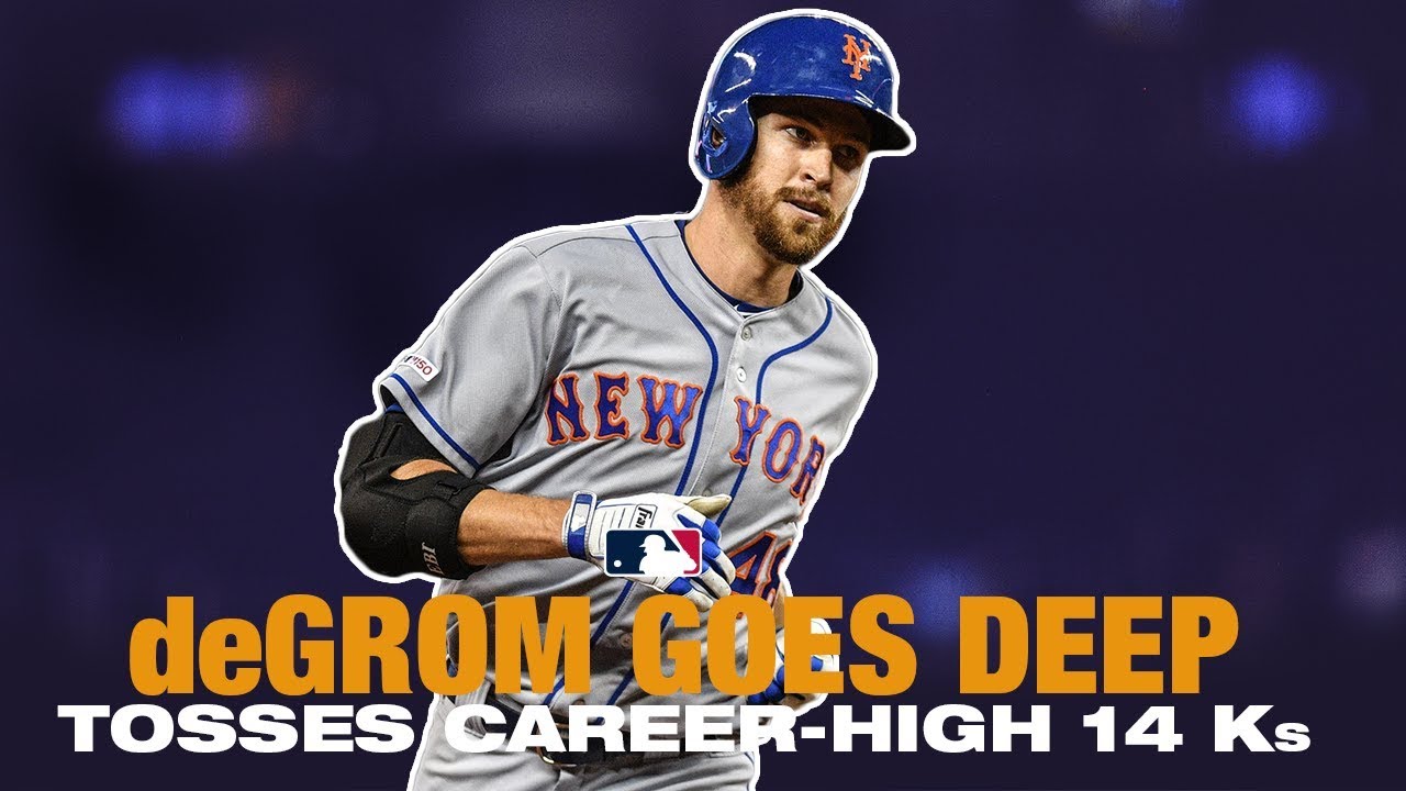 deGrom goes deep and K's 14 against Miami