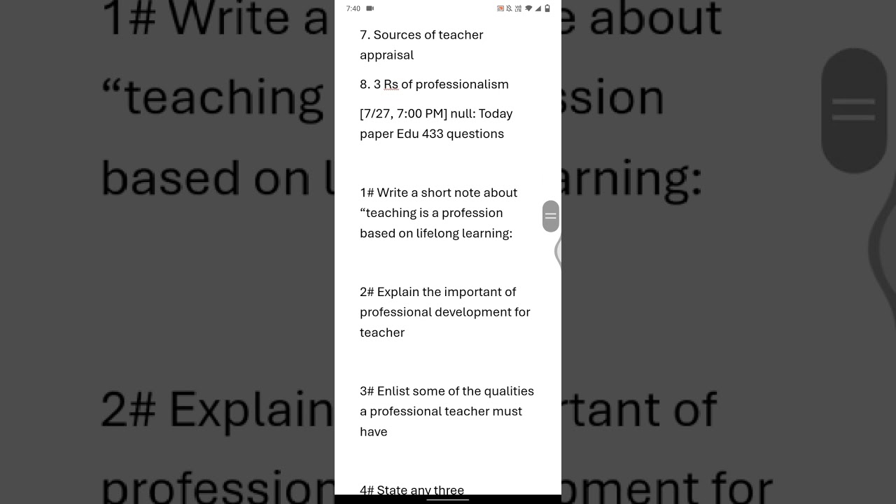 Edu433 final current paper spring 2024 #vu student helper