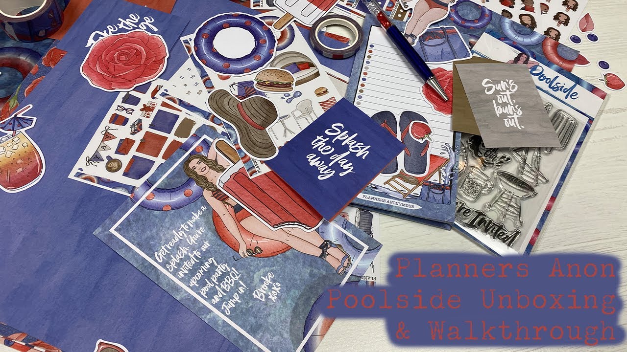 Planners Anonymous Unboxing and Walkthrough - Poolside