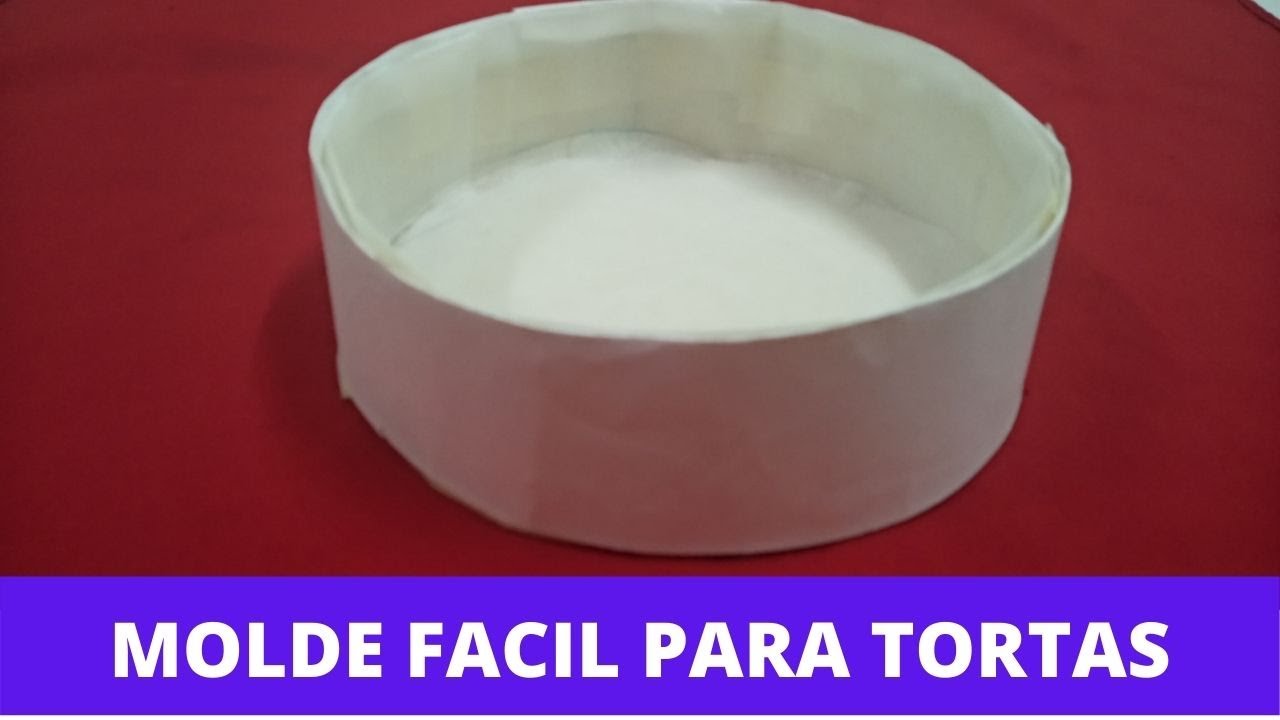 COMO HACER MOLDE CASERO para TORTAS/ SUPERFACIL y REUTILIZABLES.