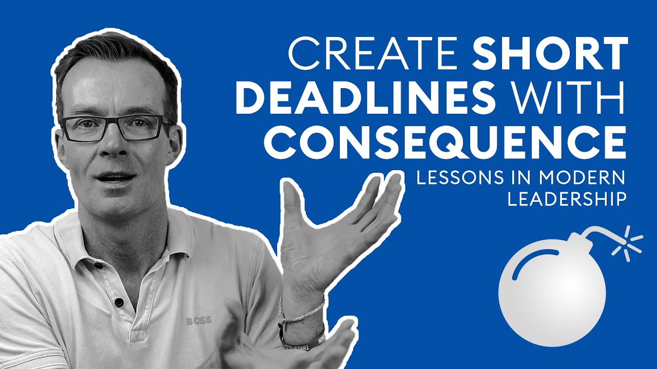 Why I Create Short Deadlines with Consequence