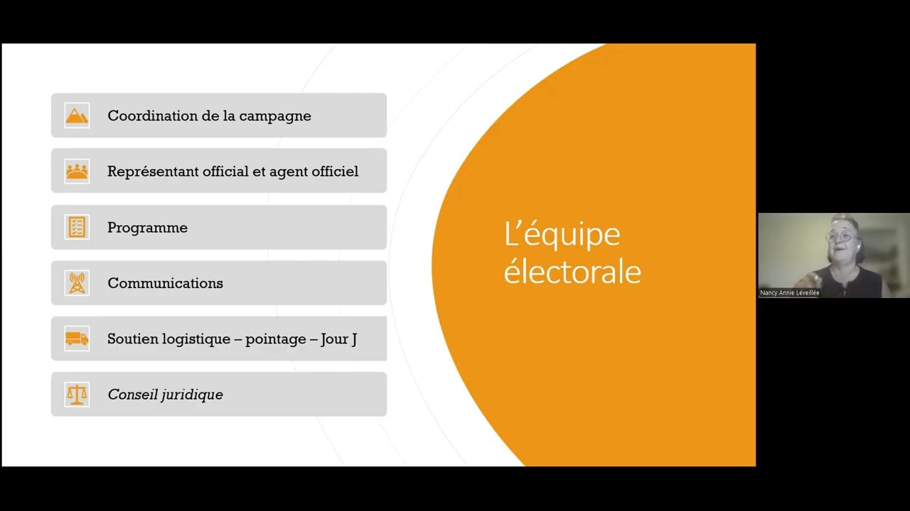 Comment organiser une campagne &eacute;lectorale - Nancy Annie L&eacute;veill&eacute;e