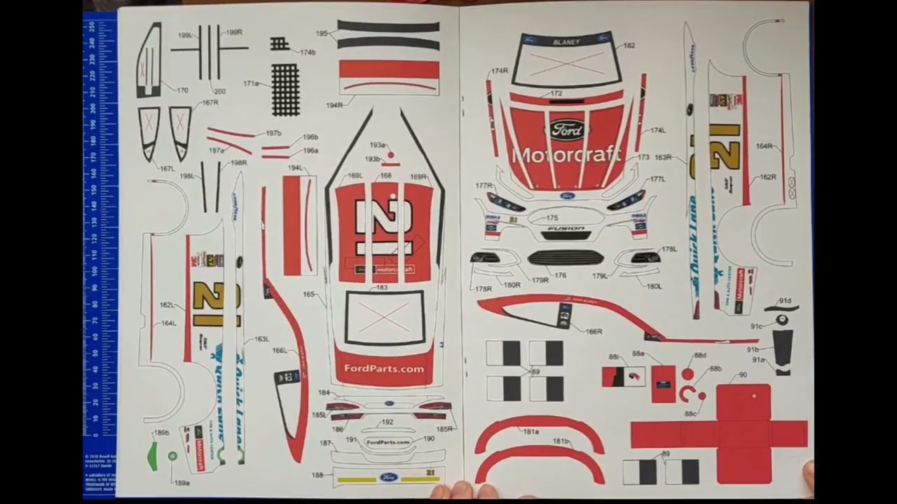 W.M.C.Models 65 Ford Fusiou (NASCAR)