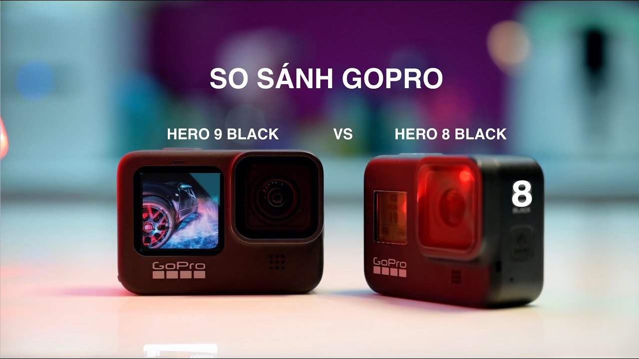 So sánh phim quay bằng GoPro Hero 9 Black vs Hero 8 Black