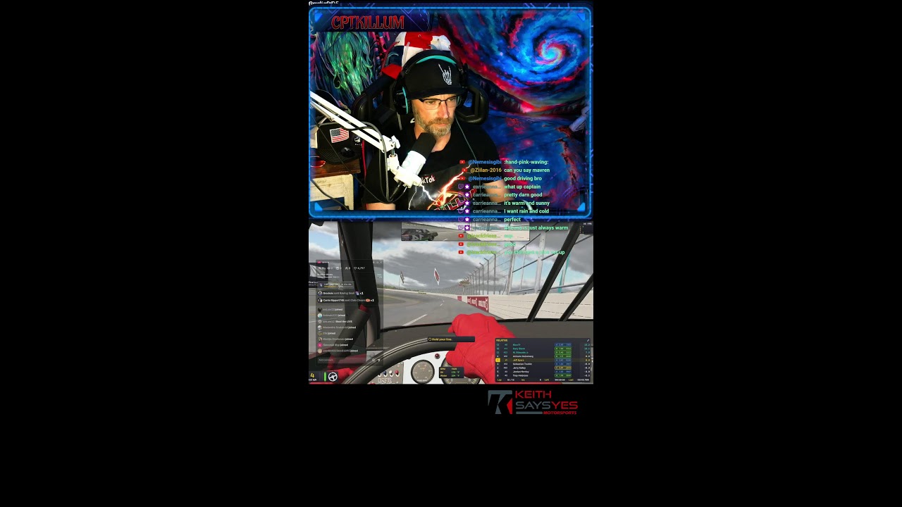 iRacing 5k oval irating 87s  Sunday DEGA (Portrait)