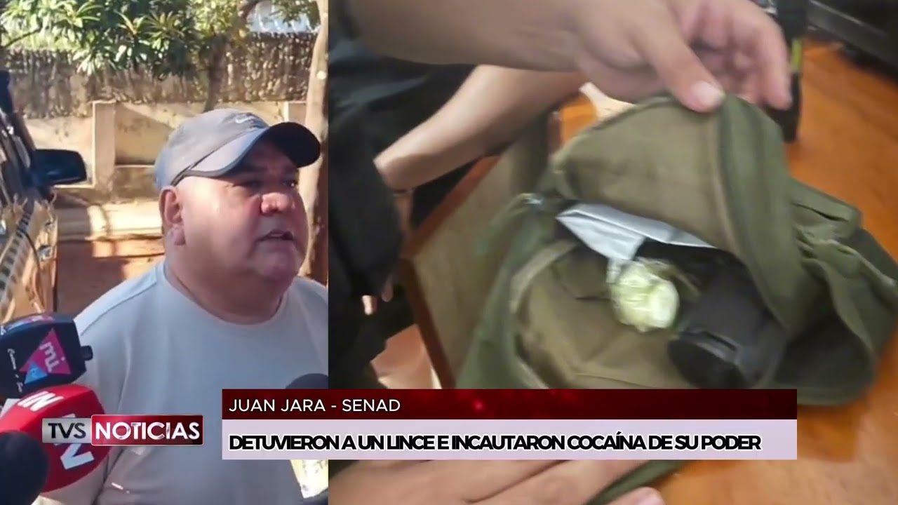 DETUVIERON A AGENTE LINCE CON COCAÍNA EN SU PODER