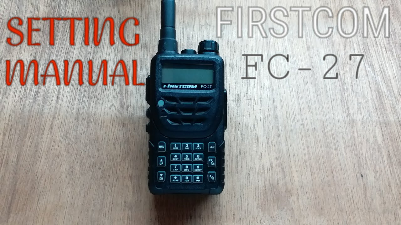 28. CARA SETTING MANUAL HT FIRSTCOM FC-27