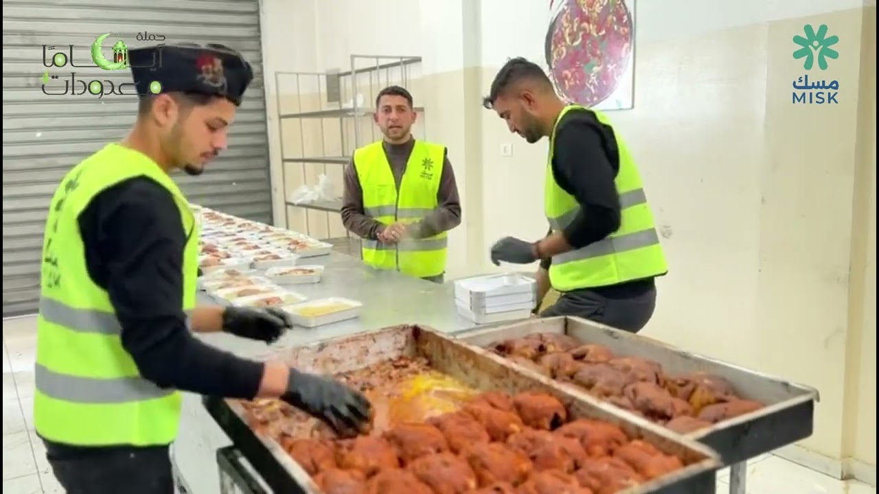 ضمن حملة أيام معدودات تم توزيع ثمانين وجبة إفطار صائم في شمال قطاع غزة، بجهود مباركة من جمعية مسك