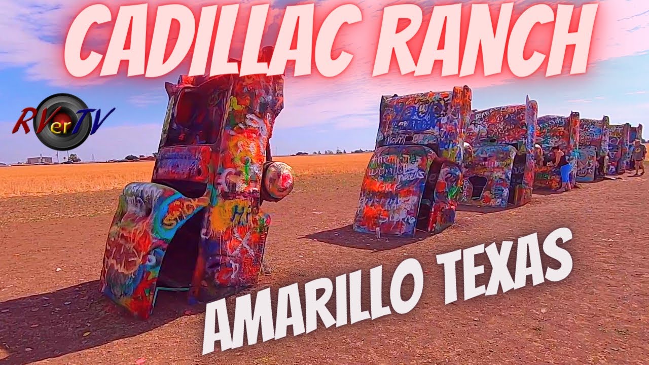 Historic Cadillac Ranch Cars - Route 66 Amarillo Texas