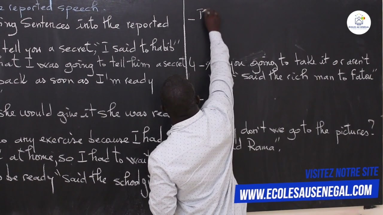 Exercices - Première - Anglais : Revision about the reported speech / M.soumare