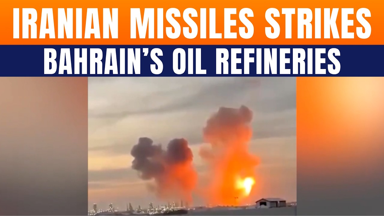 Iran-Israel War LIVE | Iranian Missiles Hit Bahrain Oil Refinery In Sitra | Fire Contained | News9