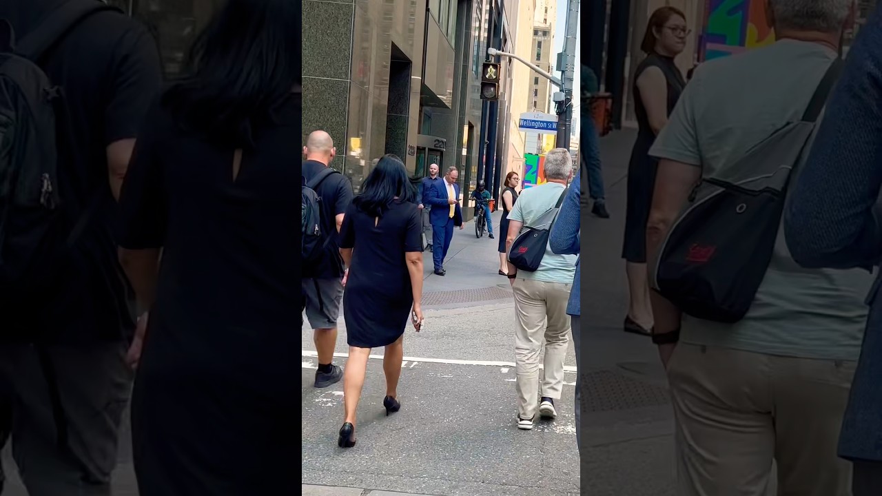Walk on Bay Street in Toronto 🇨🇦 #shorts