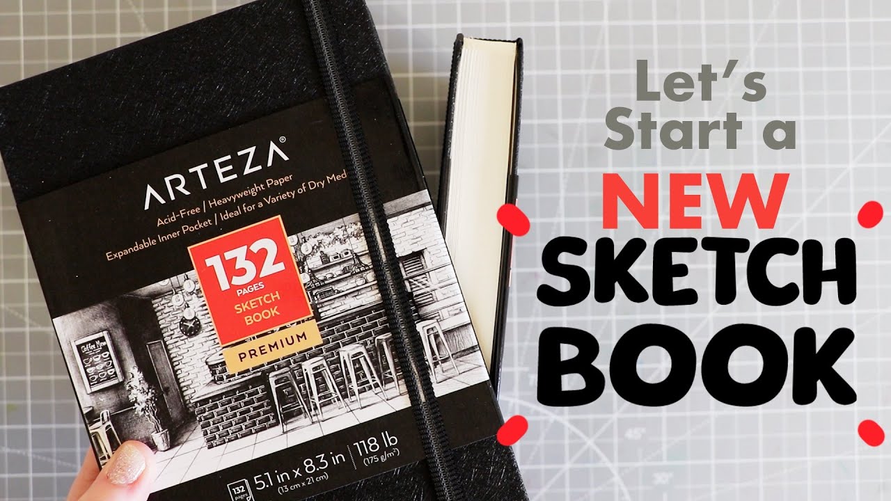 📦Unboxing + Starting my NEW sketchbook!! 📓// ARTEZA Brand Sketchbooks