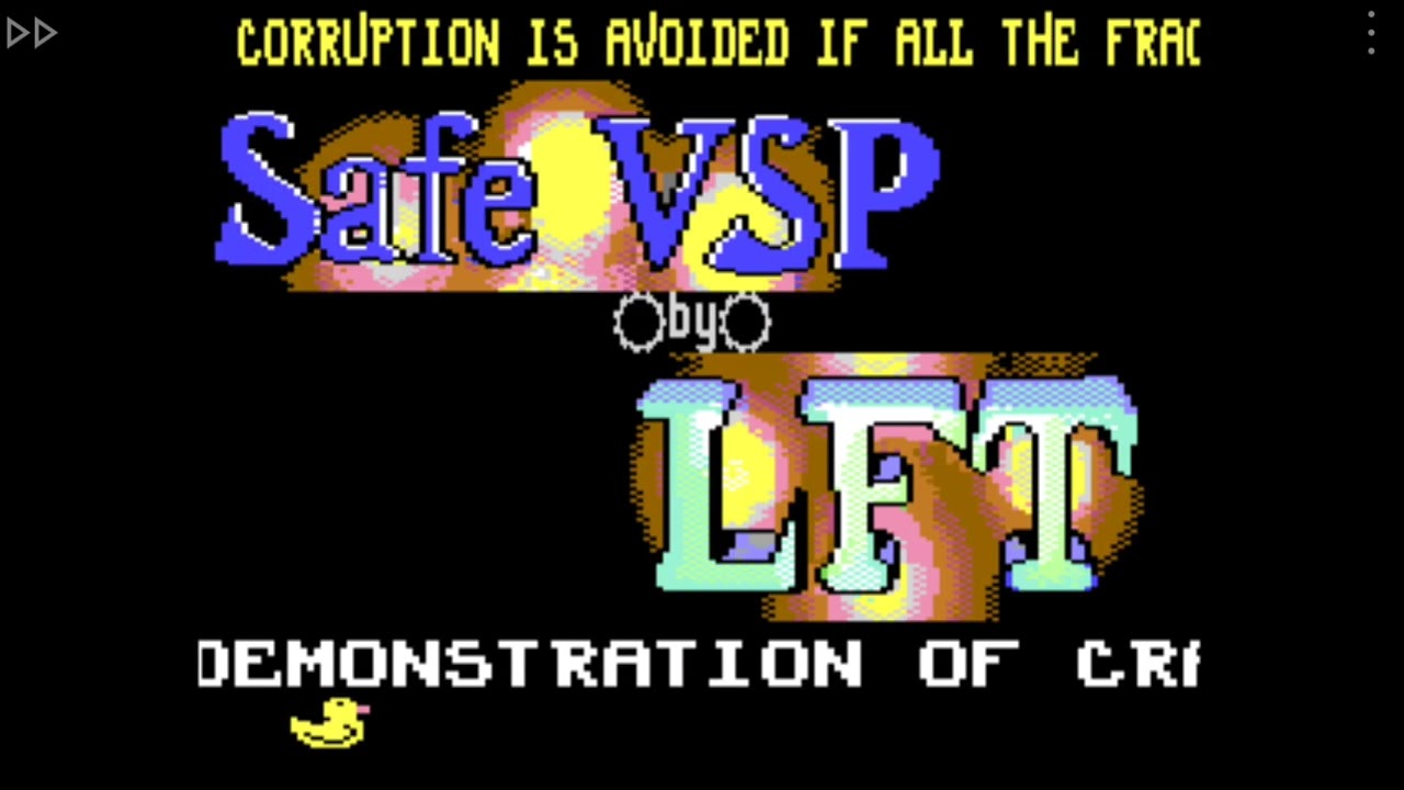 Commodore C64 safe VSP demo ! #retrogaming