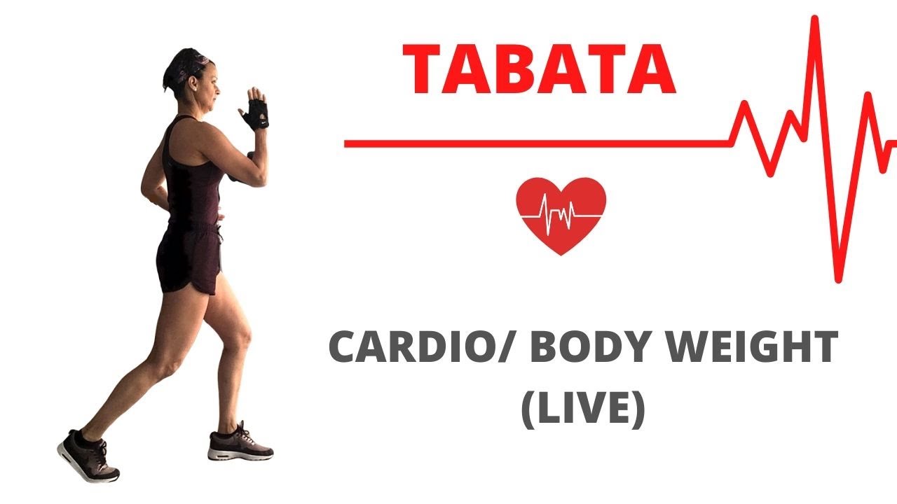 TABATA Workout (LIVE) - Cardio/ Body weight Interval training