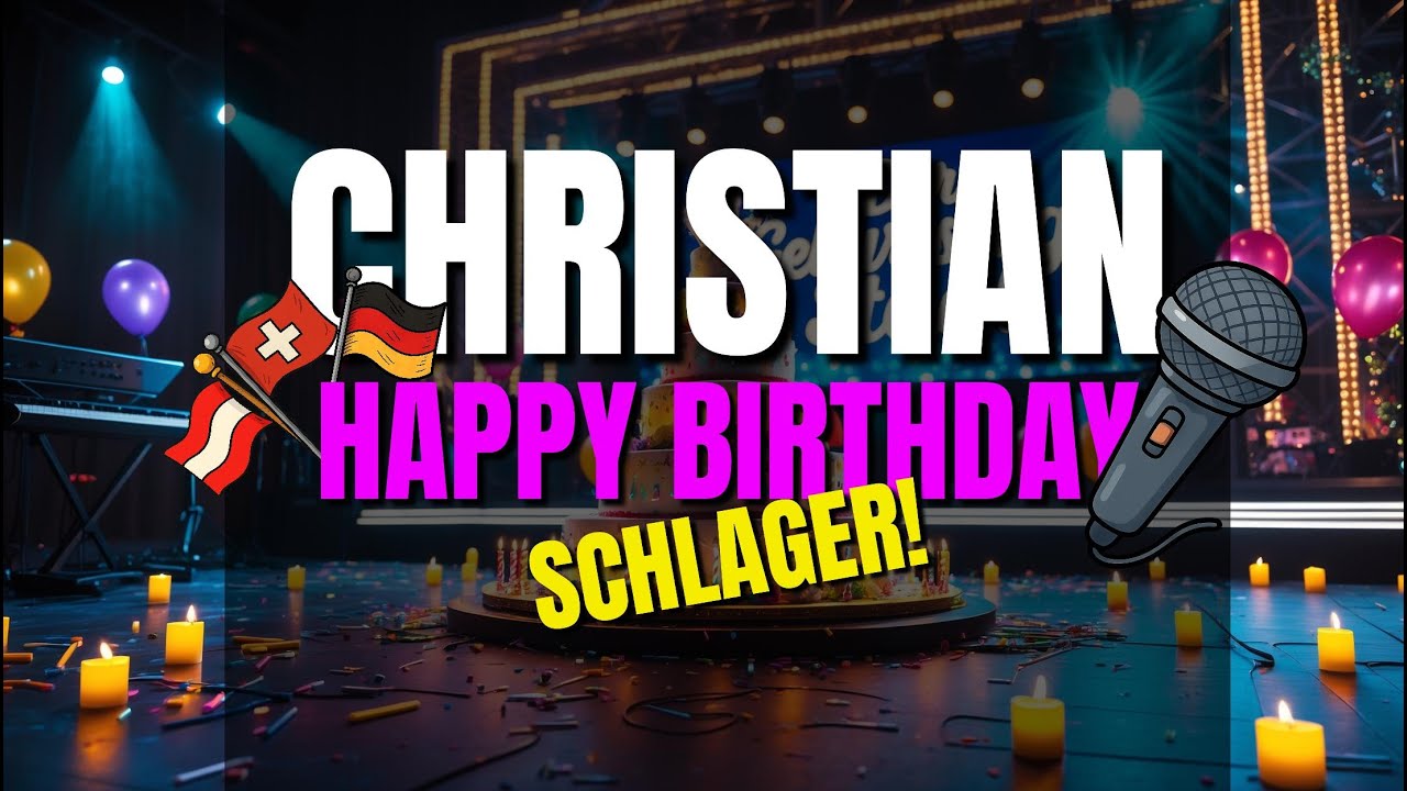 Christian hat Geburtstag – und die Discokugel dreht durch! 🎶🥳 Schlager, Glitzer, gute Laune! ✨🎉