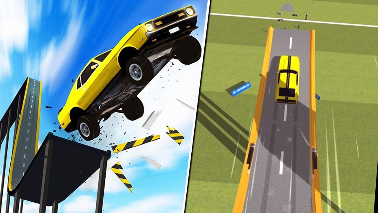 DESCENDO DE CARRO NA MAIOR RAMPA DO MUNDO!! (Jogos de Celular)