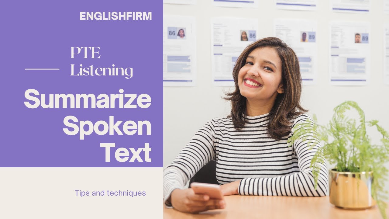 PTE Listening: Summarize Spoken Text | METHOD with Nimisha! | Englishfirm