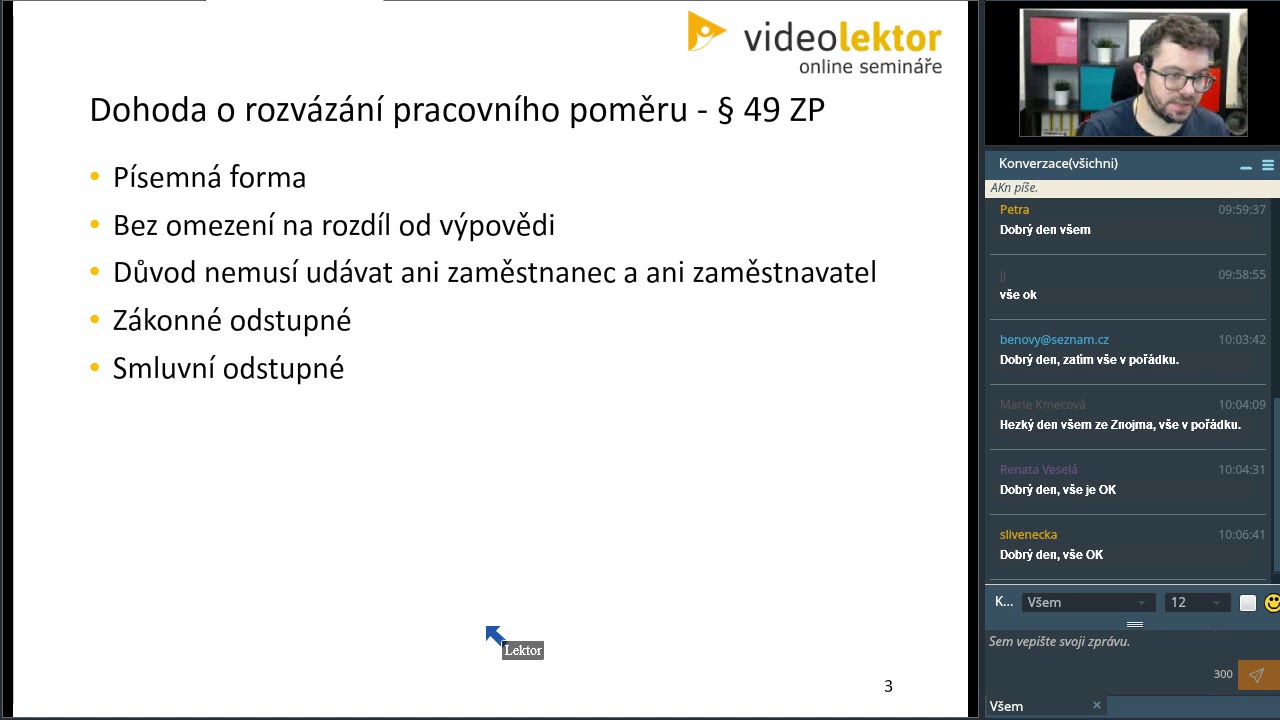 Způsoby ukončení pracovního poměru 2020