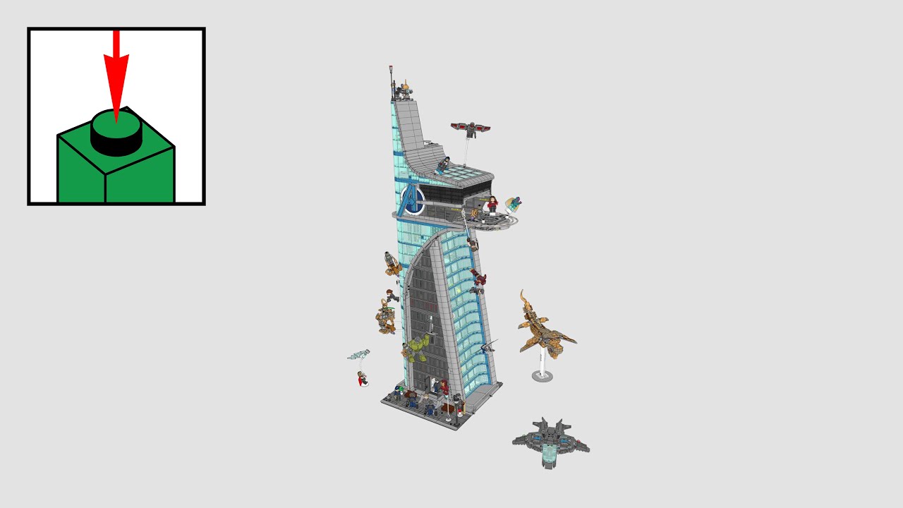 LEGO Marvel 76269, Avengers Tower - инструкции по сборке