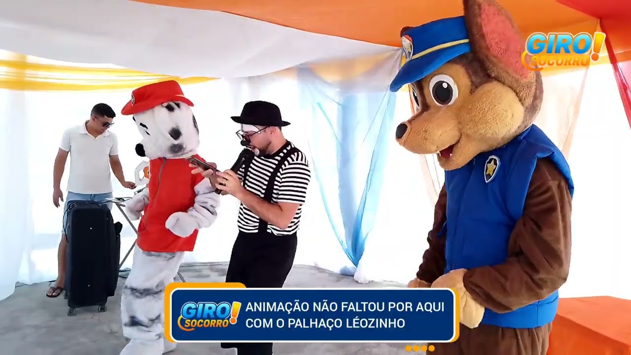 PALHAÇO LÉOZINHO FEZ ANIMAÇÃO DA TURMA NO DIA DAS CRIANÇAS EM SOCORRO