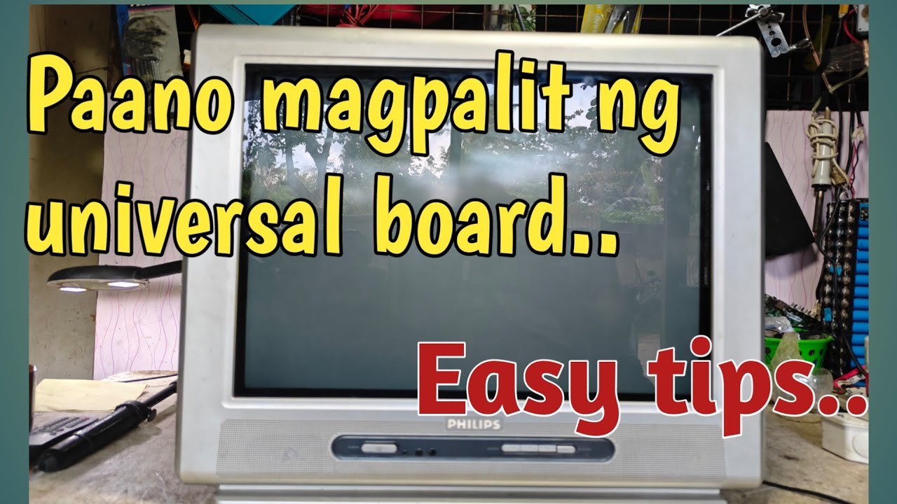 Paano magpalit ng universal board sa crt tv. How to replace universal board for crt tv. Tutorial.
