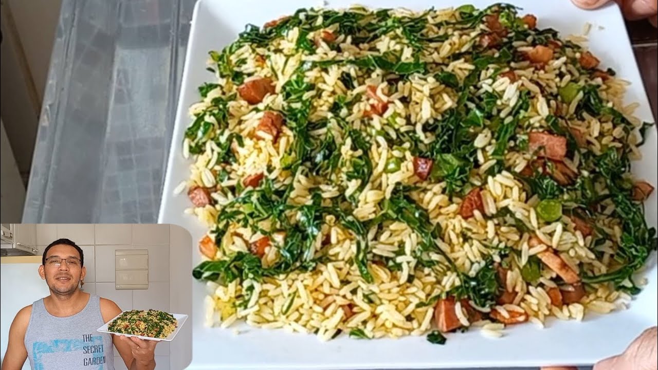 COMO FAZER ARROZ COM COUVE SOLTINHO e delicioso