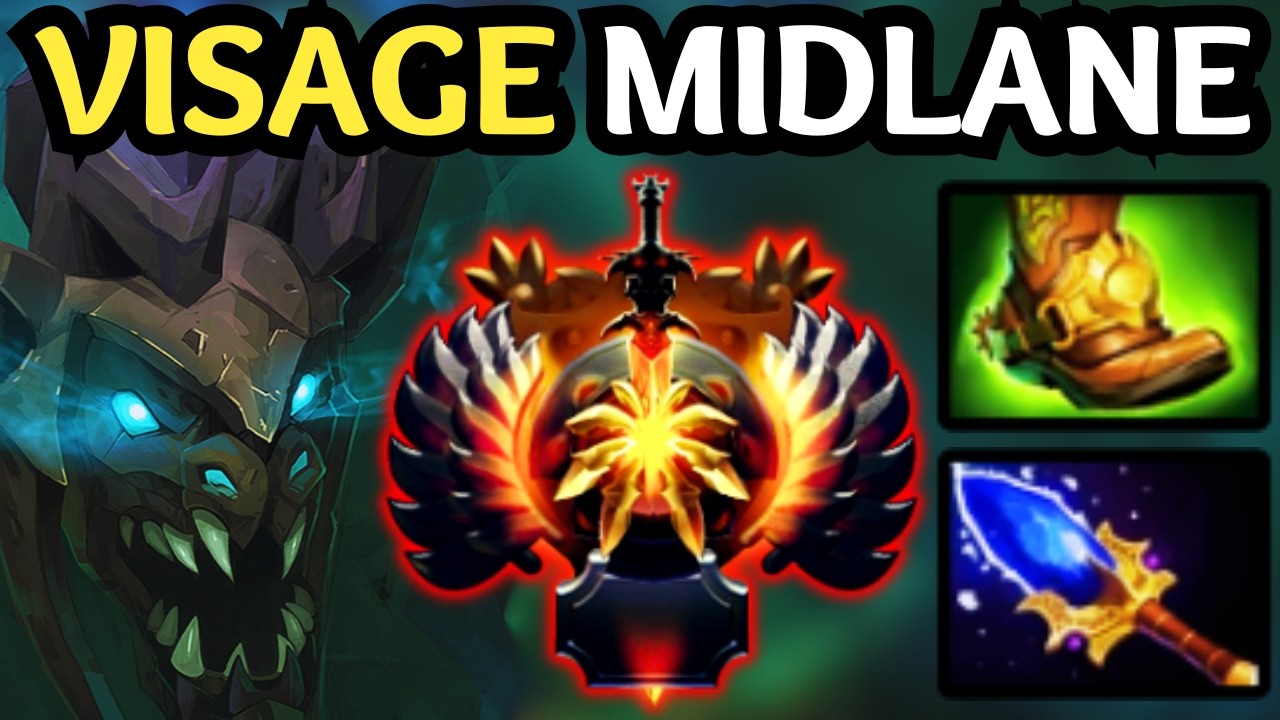 🔥 GOD MODE VISAGE MID — DESTROYS EVERYONE | DOTA 2 🔥