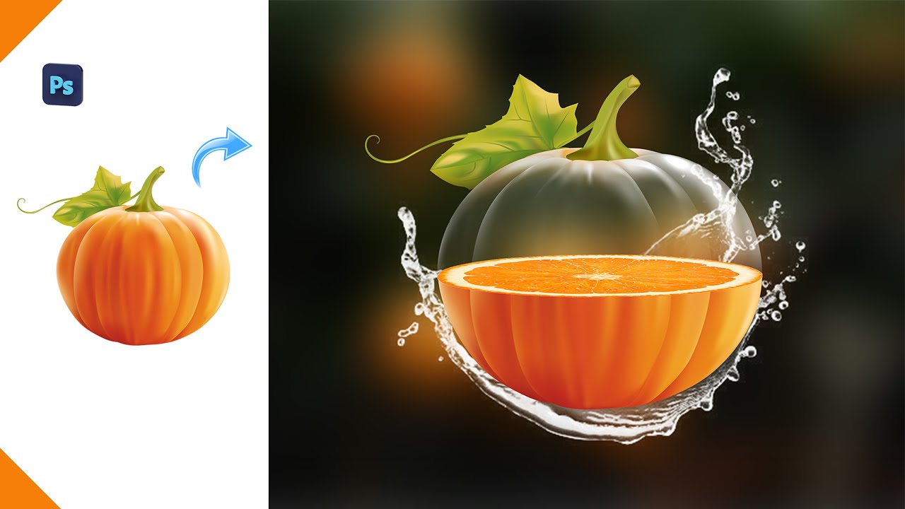 Orange Transparent Effect - Orange Manipulation Photoshop Tutorial
