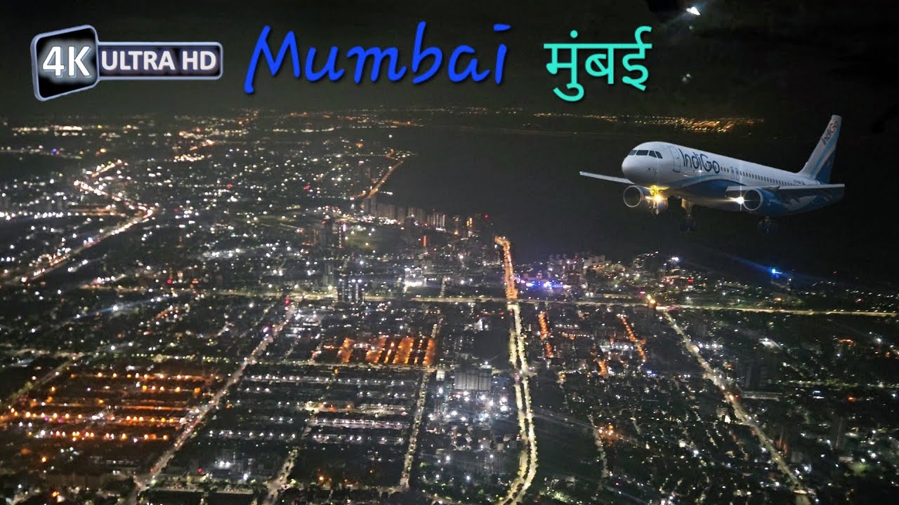 Midnight landing at Mumbai international airport, runway no.27 stunning views #maharashtra #shorts 