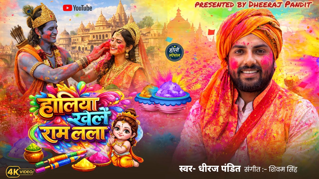 #video | सिया निकलीं अवधवा की ओर होली खेलें राम लला | धीरज पंडित | #rambhajan #holigeet2026 ||