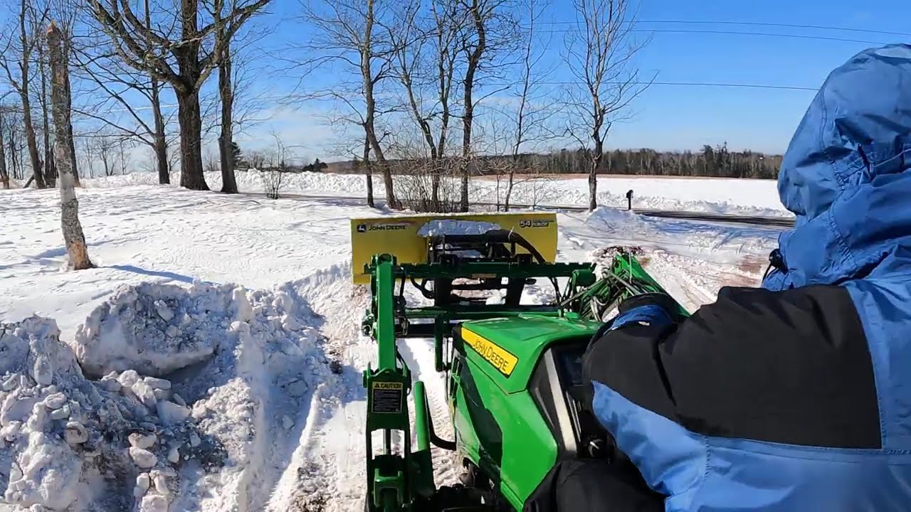Snowdrifts - Clearing a path for Propane delivery 2/9/26 (Part 2)