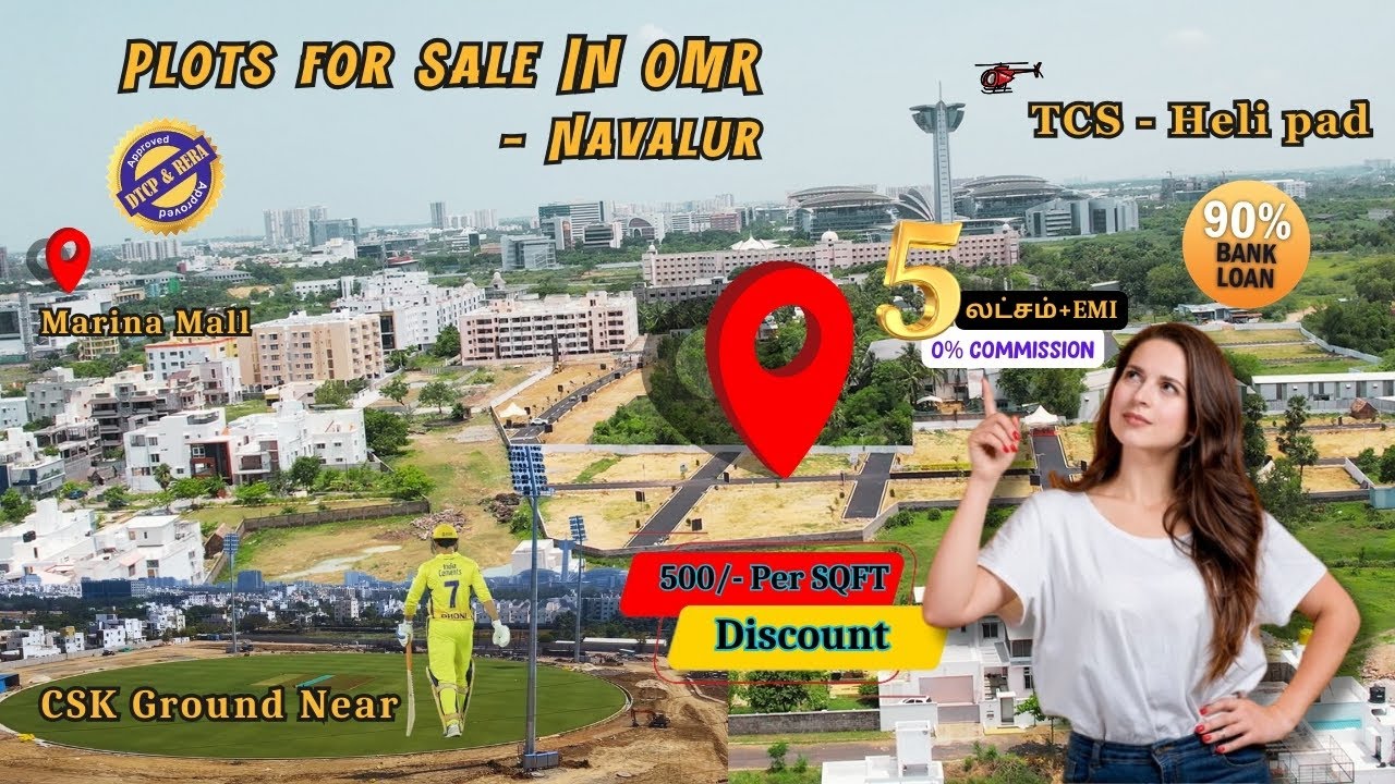 Low Budget Plots for Sale in Chennai, OMR | Navalur Plots | Siruseri Plots 